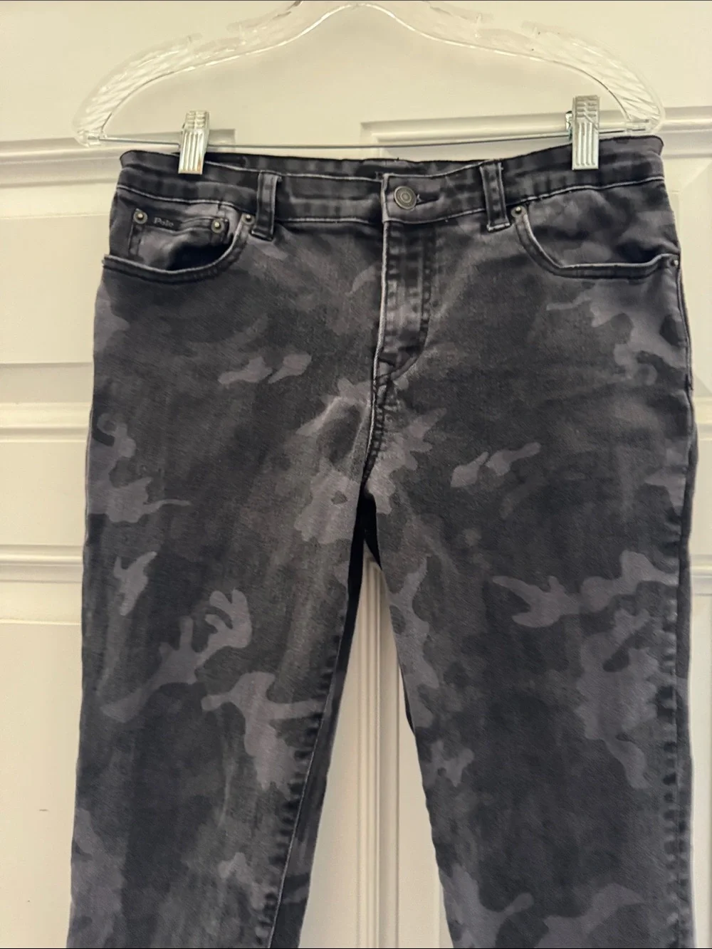 Polo rewash black and gray denim